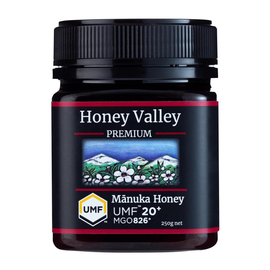 HONEY VALLEY プレミアムマヌカハニー 250g×4 プレミアム マヌカハニー UMF20+ 250g MGO826以上 Honey Valley(ハニー